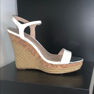 White pair of wedges